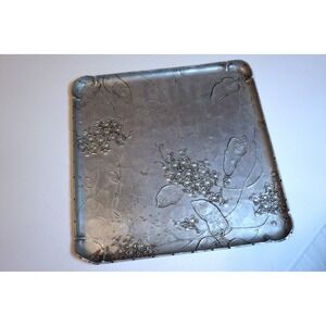 Wendell August Forge Hand Hammered Aluminum Square Floral Tray 240 11.5in